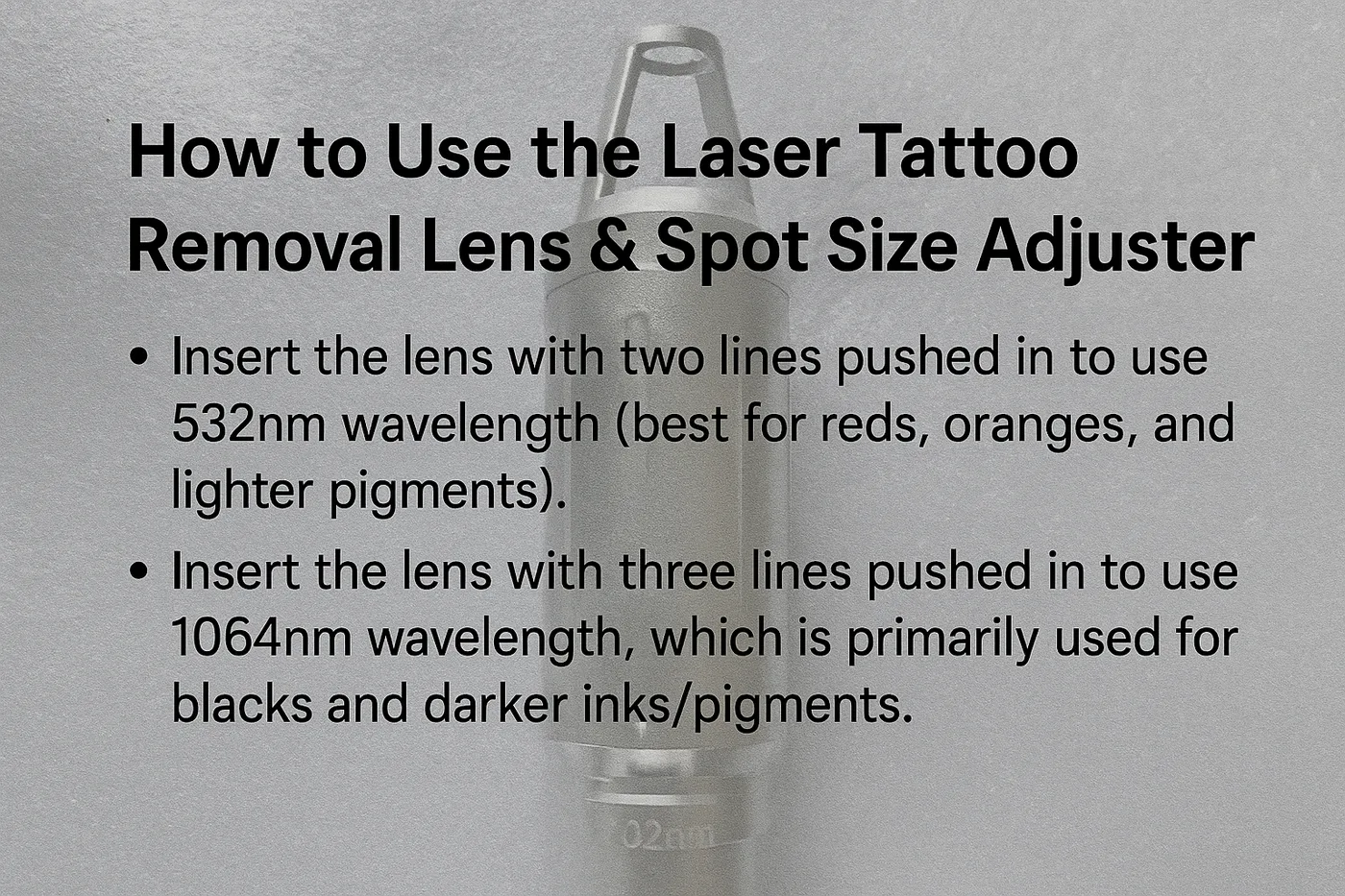 Laser Lens Adapter & Spot Size Adjuster.